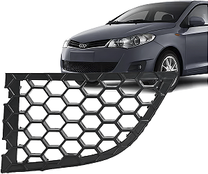 Grade Tela Inferior Direita Parachoque Dianteiro Chery Celer Hatch Sedan 2013 a 2015