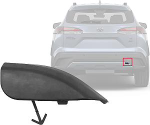 Tampa Reboque Parachoque Traseiro Inferior Corolla Cross 2021 a 2024