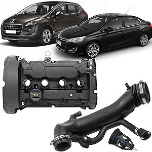 Kit Tampa Válvula E Mangueira 308 408 3008 208 C4 Lounge Ds3 Ds4 Ds5 1.6 Thp Flex