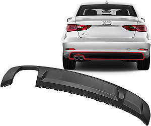 Spoiler Defletor Acabamento Inferior Parachoque Traseiro Audi A3 Sedan 2013 a 2016