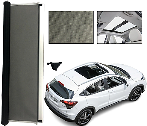 Cortina Persiana Teto Solar Hrv 2016 a 2020 Cinza