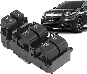 Comando Botão Vidro Elétrico Dianteiro Esquerdo Hrv Exl Touring 2019 a 2022