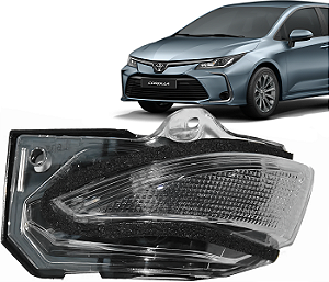Pisca Corolla Seta Retrovisor Lado Esquerdo 2020 a 2023