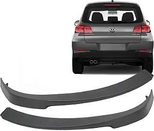 Par Moldura Aplique Parachoque Traseiro Tiguan 2009 a 2016