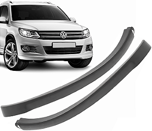 Par Moldura Aplique Parachoque Dianteiro Tiguan 2009 a 2016