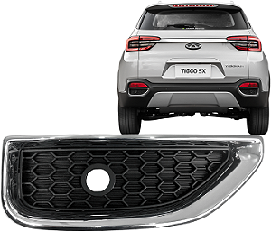 Friso Moldura Cromada Esquerda Parachoque Traseiro Tiggo 5x 2019 a 2022