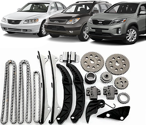 Kit Corrente Comando Distribuição Azera 3.3 2008/ Vera Cruz 3.8 2007 a 2013