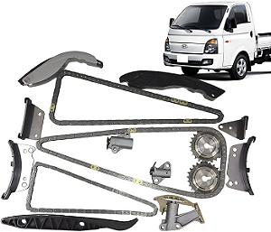 Kit Corrente Comando Distribuição Hr H100 Bongo K2500 2.5 15v 2012 a 2021 - 15pcs