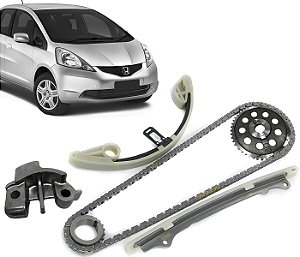 Kit Corrente Comando Distribuição Fit 1.4 2003 a 2008