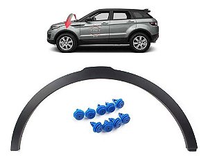 Alargador Moldura Friso Aplique Paralama Dianteiro Esquerdo Evoque 2011 a 2018 Sem Furo