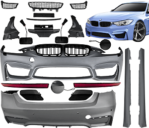 Body Kit Parachoque Spoiler Transformação M3 Bmw 316i 320i 328i 2013 a 2018