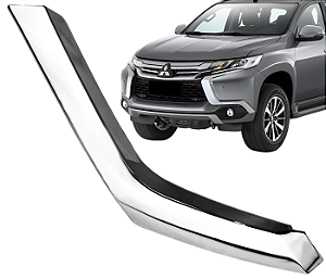 Friso Moldura Aplique Cromado Parachoque Inferior  Esquerdo Pajero Sport 2019 2020