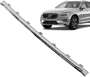 Friso Aplique Spoiler Central Cromado Parachoque Dianteiro Xc60 2022 a 2024