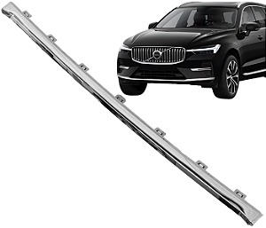 Friso Aplique Spoiler Central Cromado Parachoque Dianteiro Xc60 2022 a 2024