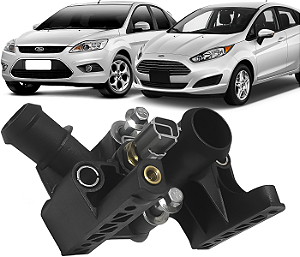 Cavalete Carcaça Agua Termostatica C/ Sensor New Fiesta Ka Ecosport Focus 1.5 1.6 Sigma 2011 a 2018