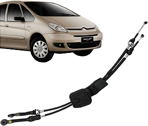 Par Cabo Seletor Alavanca Marcha Trambulador Câmbio Xsara Picasso 2001 a 2012