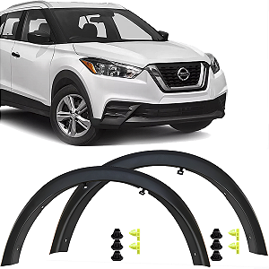 Par Moldura Friso Alargador  Paralama Dianteiro Kicks 2016 a 2020