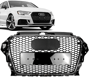 Grade Dianteira Audi A3 S3 Rs3 2013 a 2016 C/ Friso Cromado