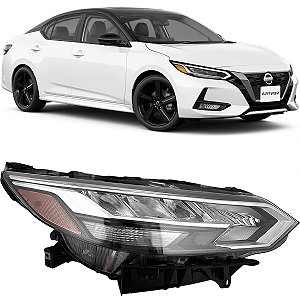 FAROL LED DIREITO SENTRA 2022 2023 2024