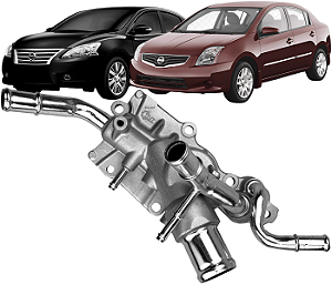 Carcaça Flange Válvula Termostática Nissan Sentra 2.0 16v 2007 a 2013