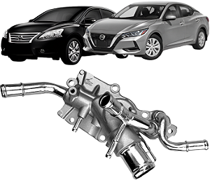 Carcaça Flange Válvula Termostática Nissan Sentra 2.0 16v 2014 a 2023