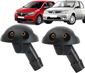 Par Brucutu Esguicho Agua Parabrisas Sandero Logan Duster