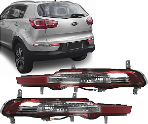 Par Lanterna Refletor Parachoque Traseiro Sportage 2011 a 2015