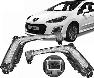 Par Led Drl Milha Peugeot 308 2013 2014 2015