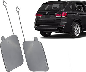 Par Tampa Reboque Parachoque Traseiro Bmw X5 F15 2014 a 2018