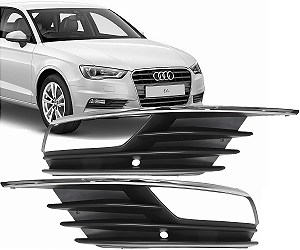 Par Grade Moldura Farol Milha Audi A3 Sedan 2014 2015 2016