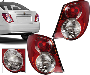 Par Lanterna Traseira Sonic Sedan 2012 2013 2014