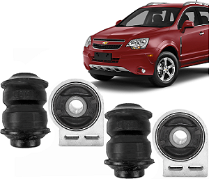 Kit Conjunto 4 Buchas Balança Bandeja Dianteira Captiva 2009 a 2017