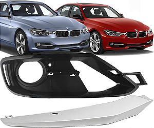 Moldura Farol Milha Direita Bmw 320i 328i GP Sport 2012 a 2015 C/ Friso