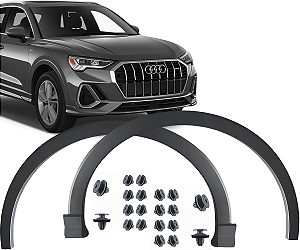 Par Moldura Friso Alargador Paralama Dianteiro Audi Q3 1.4 Black 2020 a 2024