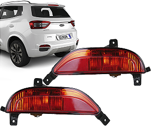 Par Lanterna Refletor Olho Gato Traseiro Tiggo 5x 2019 a 2022
