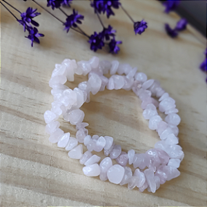 Pulseira Quartzo Rosa; Amor - Relacionamentos - Purifica