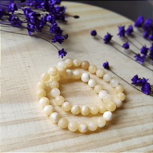 Pulseira Calcita Amarela 8mm; Alegria - Movimento - Realizações
