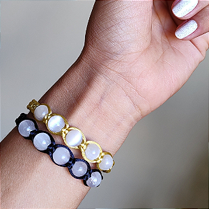 Pulseira Shambala; Selenita - Limpeza Energética