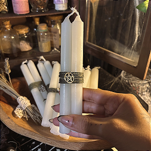 Par de Vela branca aromática