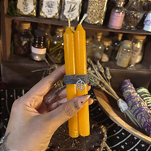 Par de vela laranja aromática