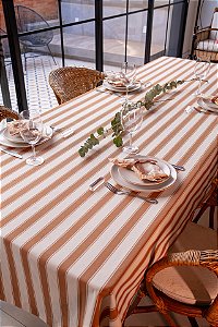 Toalha De Mesa Amália - Caramelo