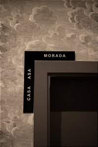 Placa Batente De Porta - Casa Asa Morada