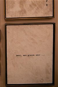Quadro Em Camurça - Amor, Meu Grande Amor...