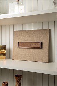 Quadro Em Linho Com Régua - Sonho Sem Atitude É Delírio