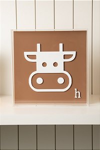 Quadro Marrom - Vaca H
