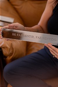 Placa Espelhada - Prata