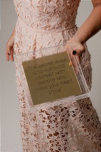 (PRÉ-VENDA) Quadro Placa - 'The secret, Alice...'