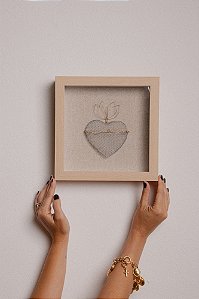 Quadro Em Madeira - Sagrado Coração