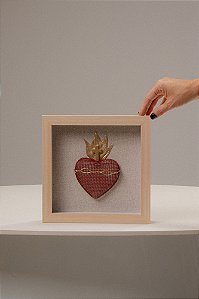 Quadro Em Madeira - Sagrado Coração de Jesus