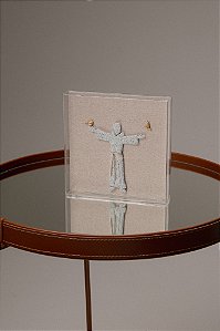 Quadro Em Acrílico Escultura São Francisco De Assis